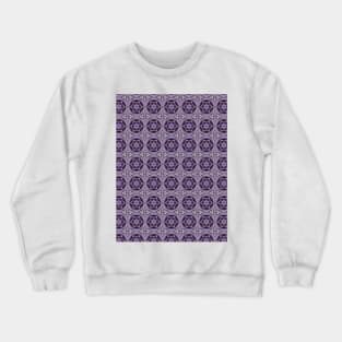 Purple Pattern Crewneck Sweatshirt